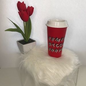 BRAND NEW STARBUCKS Limited-Edition Reusable Red Plastic Travel Tumbler/Cup